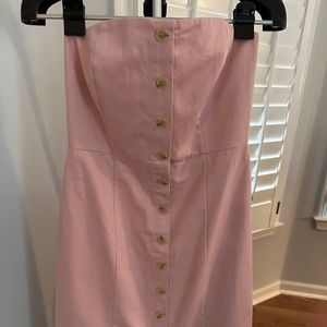 Banana Republic Outlet Pink Strapless Dress